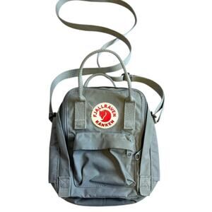 Fjallraven Kanken Mini Backpack Grey Double Handle Trendy 8"